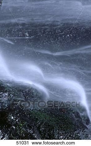 Stock Image - High angle view of waterfall . Fotosearch