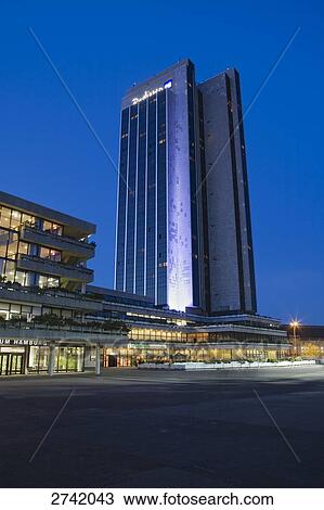 Hotel building against dusky sky, Radisson Hotel, Hamburg, Germany View Large Photo Image Stock Image - Hotel building against dusky sky, Radisson Hotel, Hamburg, Germany . Fotosearch