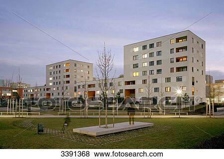 Housing development, Munich, Germany View Large Photo Image Stock Photo - Housing development, Munich, Germany . Fotosearch