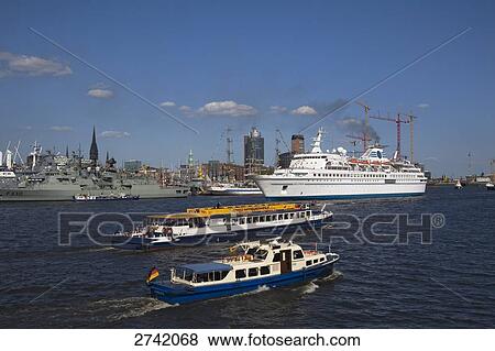 Navy ship in sea, Hamburg, Germany View Large Photo Image Stock Photo - Navy ship in sea, Hamburg, Germany . Fotosearch