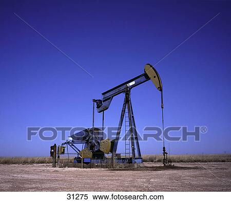 Oil well in field, Dallas, Texas, USA View Large Photo Image Stock Photography - Oil well in field, Dallas, Texas, USA . Fotosearch