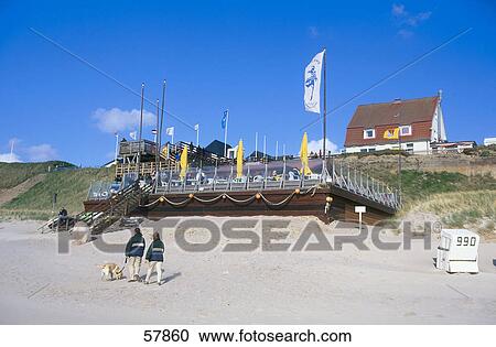 People with dog on beach, Wenningstedt-Braderup, Nordfriesland, Sylt, Germany View Large Photo Image Stock Image - People with dog on beach, Wenningstedt-Braderup, Nordfriesland, Sylt, Germany . Fotosearch