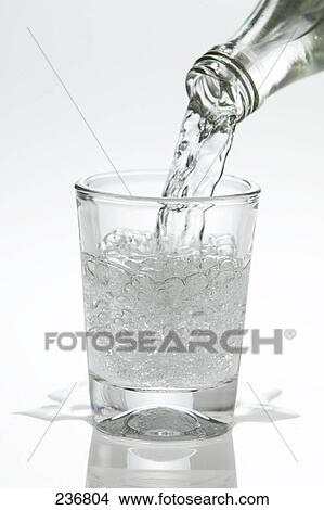 pouring in drinking water into a glass, close-up View Large Photo Image Picture - pouring in drinking water into a glass, close-up . Fotosearch