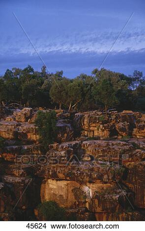 Picture - Rock formations on landscape, Australia . Fotosearch