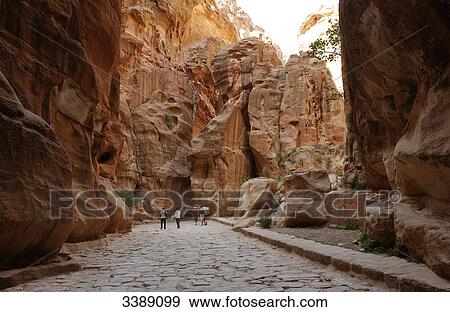 Stock Photo - Rocks, Petra, Jordan, Asia . Fotosearch