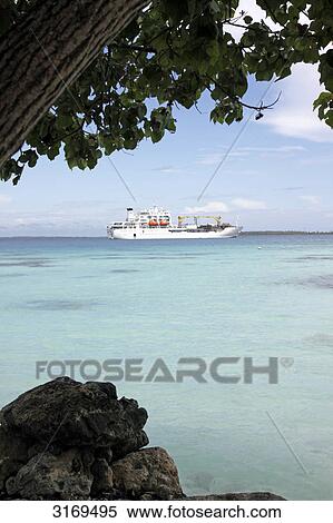 Ship on Pacific, Aranui, Tahiti, French Polynesia View Large Photo Image Stock Photography - Ship on Pacific, Aranui, Tahiti, French Polynesia . Fotosearch