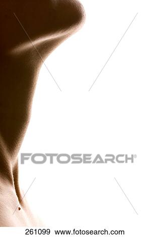Stock Photo - Side profile of neck of woman . Fotosearch