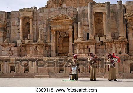 Southern Theatre, Jerash, Jordan, Asia View Large Photo Image Stock Photo - Southern Theatre, Jerash, Jordan, Asia . Fotosearch