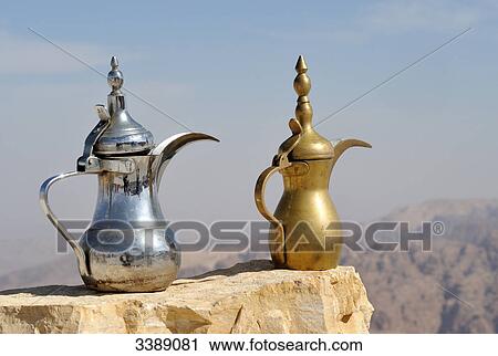 Two coffeepot, Jordan, Asia View Large Photo Image Stock Image - Two coffeepot, Jordan, Asia . Fotosearch