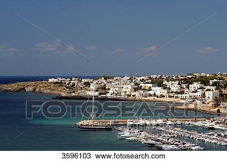 View of Santa Maria Di Leuca with harbor, Italy View Large Photo Image Stock Image - View of Santa Maria Di Leuca with harbor, Italy . Fotosearch
