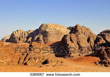 Stock Photo - Wadi Rum, Jordan, Asia . Fotosearch