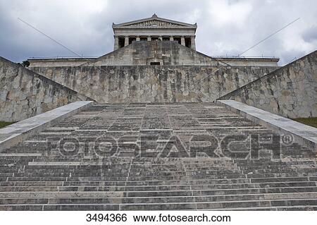 Walhalla, Bavaria, Germany, low angle view View Large Photo Image Stock Photograph - Walhalla, Bavaria, Germany, low angle view . Fotosearch