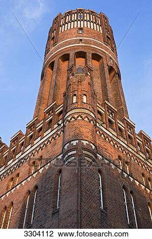 Stock Image - Water tower, Luenburg, Lower Saxony, Germany . Fotosearch