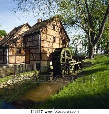 Watermill on rural landscape View Large Photo Image Stock Photo - Watermill on rural landscape . Fotosearch