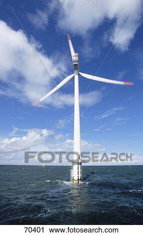 Wind turbines in sea View Large Photo Image Stock Image - Wind turbines in sea . Fotosearch