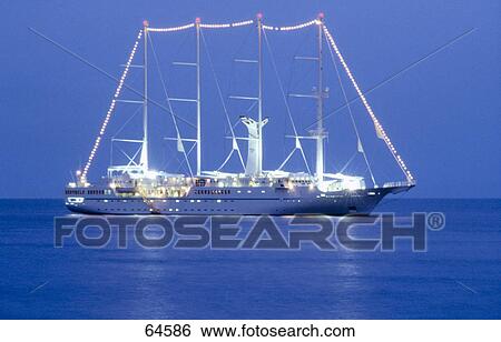 Yacht in sea View Large Photo Image Stock Photograph - Yacht in sea . Fotosearch