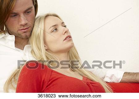 Stock Image - Young couple close together . Fotosearch