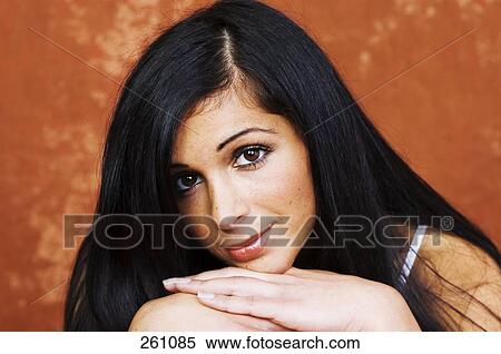 Stock Photography - Young woman, portrait . Fotosearch