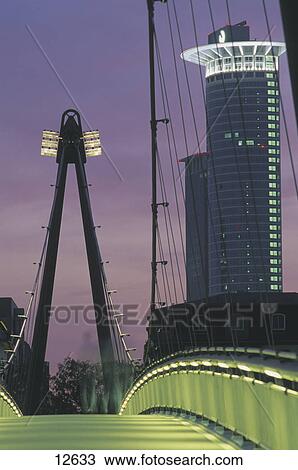Bank building near bridge, Holbeinsteg Bridge, Deutsche Bank, Frankfurt, Hesse, Germany View Large Photo Image Stock Image - Bank building near bridge, Holbeinsteg Bridge, Deutsche Bank, Frankfurt, Hesse, Germany . Fotosearch