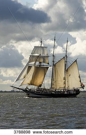 Barque Oosterschelde on the Sail 2010, Bremerhaven, Germany View Large Photo Image Stock Photo - Barque Oosterschelde on the Sail 2010, Bremerhaven, Germany . Fotosearch