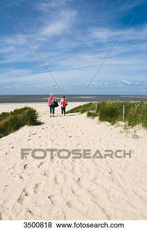 Stock Photo - Beach on Langeoog, Germany . Fotosearch