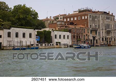 Boat in canal, Grand Canal, Veneto, Venice, Italy View Large Photo Image Stock Image - Boat in canal, Grand Canal, Veneto, Venice, Italy . Fotosearch