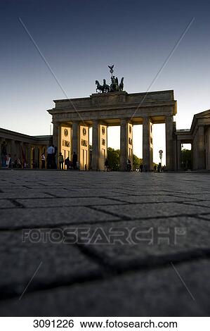 Brandenburg Gate, Berlin, Germany, Europe View Large Photo Image Stock Photograph - Brandenburg Gate, Berlin, Germany, Europe . Fotosearch
