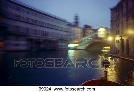 Bridge across canal, Rialto Bridge, Grand Canal, Venice, Venetia, Italy View Large Photo Image Picture - Bridge across canal, Rialto Bridge, Grand Canal, Venice, Venetia, Italy . Fotosearch