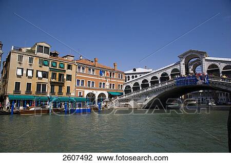 Bridge across canal, Rialto Bridge, Doges Palace, Veneto, Venice, Italy View Large Photo Image Stock Image - Bridge across canal, Rialto Bridge, Doges Palace, Veneto, Venice, Italy . Fotosearch