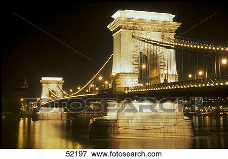 Bridge across river, Liberty Bridge, Danube River, Budapest, Hungary View Large Photo Image Stock Photo - Bridge across river, Liberty Bridge, Danube River, Budapest, Hungary . Fotosearch