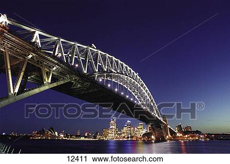 Bridge across sea, Sydney Harbor Bridge, Sydney Harbor, Sydney, New South Wales, Australia View Large Photo Image Stock Image - Bridge across sea, Sydney Harbor Bridge, Sydney Harbor, Sydney, New South Wales, Australia . Fotosearch