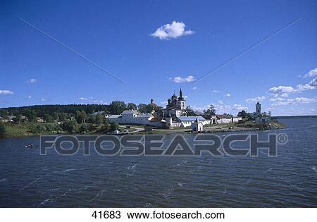 Buildings at waterfront, Valaam Island, Volga River, Russia View Large Photo Image Stock Image - Buildings at waterfront, Valaam Island, Volga River, Russia . Fotosearch