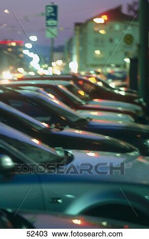 Cars parked at parking lot, Germany View Large Photo Image Stock Image - Cars parked at parking lot, Germany . Fotosearch
