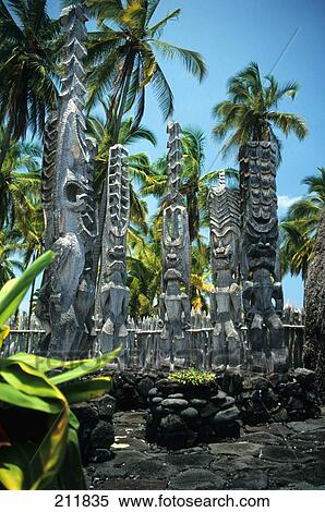 Stock Photography - Carved wood figures . Fotosearch