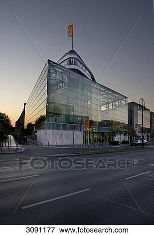 Stock Photo - CDU headquarters, Federal office of the CDU in Konrad-Adenauer-Haus in Klingelhoeferstrasse street in Berlin Tiergarten, Berlin, Germany, Europe . Fotosearch