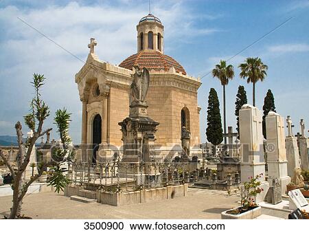Stock Image - Cemetery near Sa Pobla, Majorca . Fotosearch