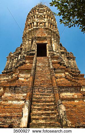 Stock Photo - Chedi Wat Chaiwattanaram, Ayuthaya, Thailand . Fotosearch