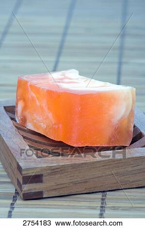 Close-up of bar of soap in soap dish View Large Photo Image Stock Image - Close-up of bar of soap in soap dish . Fotosearch