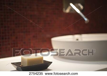 Close-up of bar of soap in soap dish View Large Photo Image Stock Photography - Close-up of bar of soap in soap dish . Fotosearch
