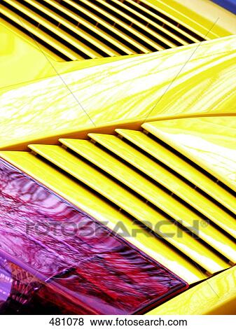 Close-up of bonnet of car View Large Photo Image Stock Photo - Close-up of bonnet of car . Fotosearch