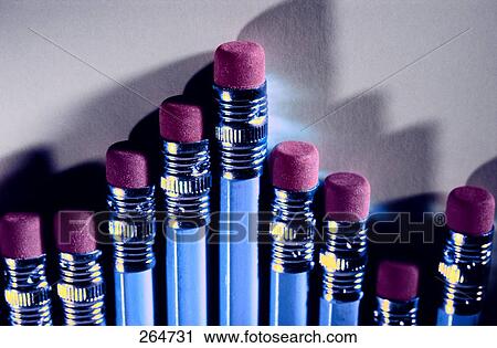 Close-up of erasers and pencils View Large Photo Image Stock Image - Close-up of erasers and pencils . Fotosearch