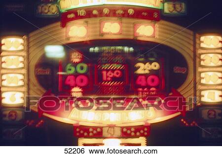 Stock Photograph - Close-up of gambling machine . Fotosearch