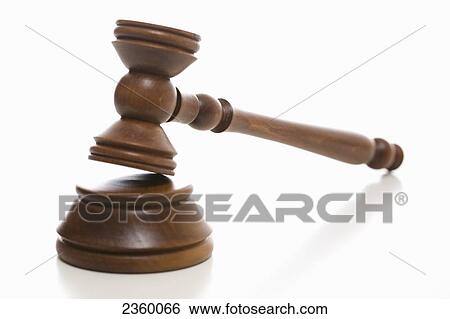 Stock Photograph - Close-up of gavel . Fotosearch