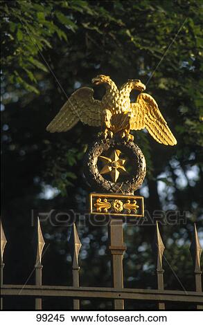 Close-up of gilded sculpture on railing View Large Photo Image Stock Photography - Close-up of gilded sculpture on railing . Fotosearch