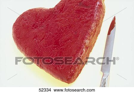 Close-up of jam on heart shaped beard and knife View Large Photo Image Picture - Close-up of jam on heart shaped beard and knife . Fotosearch