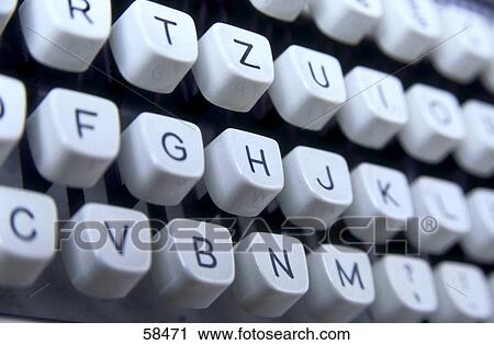 Stock Image - Close-up of keys of typewriter . Fotosearch