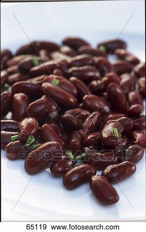 Close-up of kidney beans on plate View Large Photo Image Stock Photo - Close-up of kidney beans on plate . Fotosearch