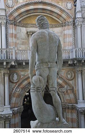 Close-up of neptune statue, Doges Palace, Veneto, Venice, Italy View Large Photo Image Picture - Close-up of neptune statue, Doges Palace, Veneto, Venice, Italy . Fotosearch