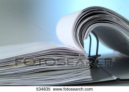 Close-up of open file View Large Photo Image Stock Photography - Close-up of open file . Fotosearch