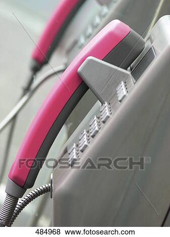 Stock Photo - Close-up of pay phone . Fotosearch